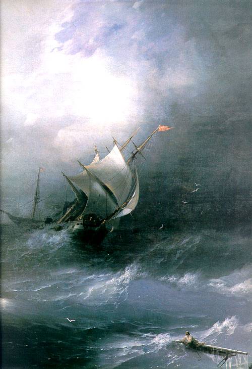 Антикризисный стратегический консалтинг • Метафора с картиной Айвазовского Кораблекрушение на северном море